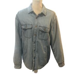 Vintage Covington Denim Fleece Lined Buffalo Plaid Jacket Men's Medium